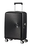 American Tourister Soundbox - Equipaje de mano ampliable Spinner S, 55 cm, 41 L, Negro (Negro Bajo)