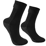 flintronic Calcetines de Neopreno 3mm, Calcetines de Neopreno Antideslizantes, Calcetines Antideslizantes Térmicos para Hombres Mujeres, para Surf, Natación, Playa (M-Negro)