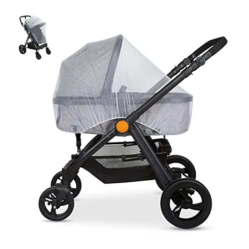 LEMESO Universal Mosquitera Carrito Bebé Mosquitera para Cochecito (Blanco)