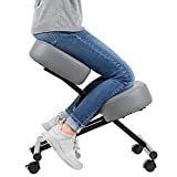 DRAGONN Silla ergonómica para Rodillas, Taburete Ajustable para el hogar y la Oficina, Mejora tu Postura con un Asiento en ángulo, Cojines Gruesos y cómodos