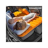 InnovaGoods Cama Hinchable para Coches, PVC, Naranja y Gris, 86x135x40 cm