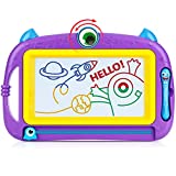 Peradix Pizarra Magnética Infantil, Pizarras Mágicas Colorido con Pluma, Almohadilla Borrable de Escritura y Dibujo, No Tóxico Niños Juguetes Educativos