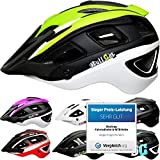 SkullCap® Casco Bici MTB - Uomo e Donna - con Visiero, Taglia M (55-58 cm), Colore: Neon Verde