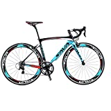 SAVADECK Bicicleta de Carretera Carbono, Warwinds5.0 700C de Fibra de Carbono con 105 R7000 22-Velocidad,Neumáticos Continental Ultra Sport II 25C y Doble Freno en V