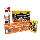 Pyro Feu 861925 Kit de Mantenimiento Y Limpieza Anual de Chimeneas, 11 X 18 X 34 Cm, Blanco / Marrón