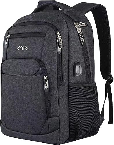 YAMTION Mochilas Escolares Hombre Mochila para Portátil Antirrobo con Puerto de Carga USB