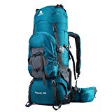 Hwjianfeng 80L Mochilas de Senderismo para Montaña Multifuncional Portatil Impermeable de Nilon de Acampada Excursion para Viajes Unisex Verde
