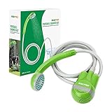 RISEPRO Cabezal de Ducha para Acampar Cabezal de Ducha portátil para Campamento Incorporado 2200 MAH Batería Recargable, línea de Carga USB, con Manguera de 1.8 Metros